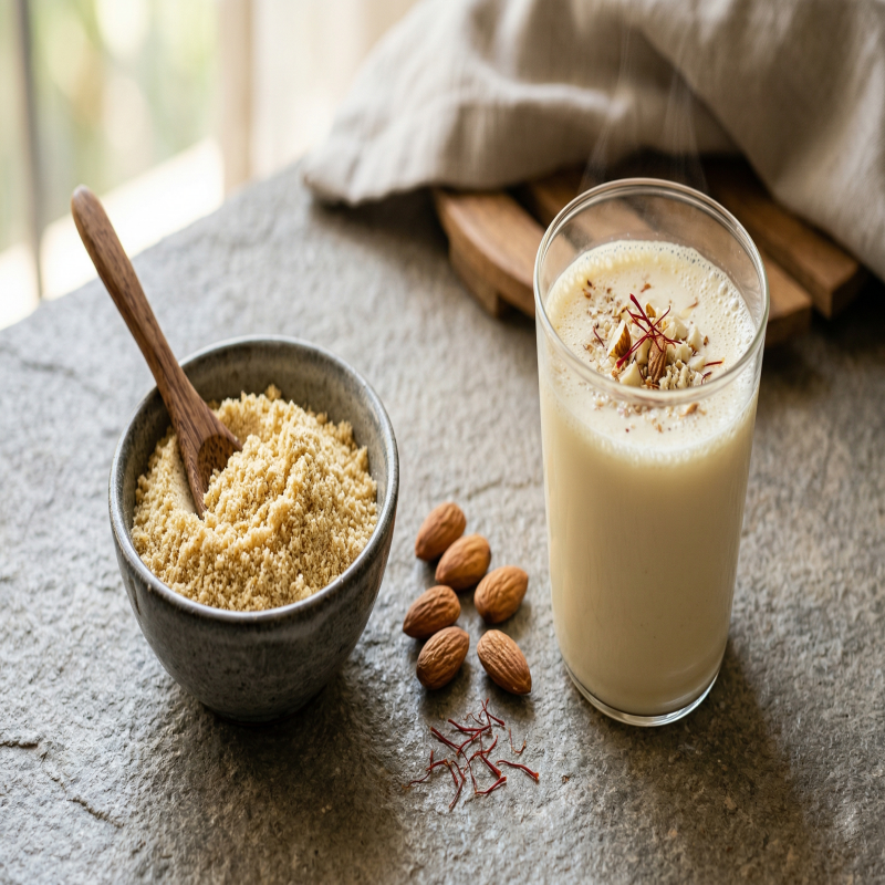 Premium Badam Powder — Pure & Natural, handcrafted organic Organic Essentials by Ideal Valley of Foods