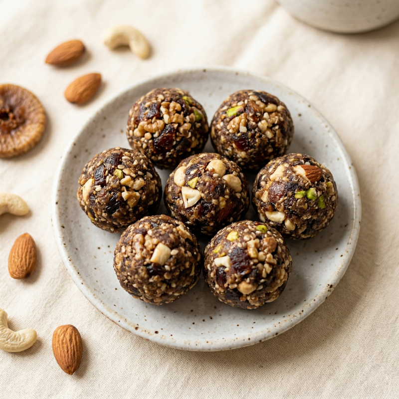Dry Fruit Ladoo — Crafted with Care for Growing Families, handcrafted organic Sweets & Ladoos by Ideal Valley of Foods
