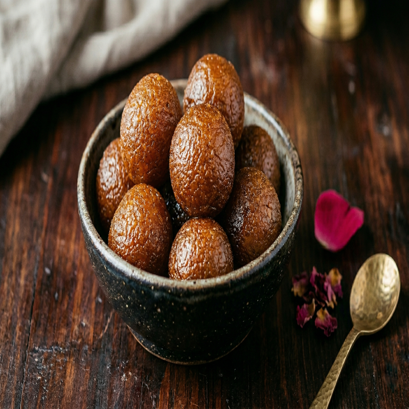 Dry Jamun — Sugar or Jaggery, handcrafted organic Sweets & Ladoos by Ideal Valley of Foods