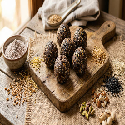 Mixed Health Ladoo — handcrafted organic  by Ideal Valley of Foods