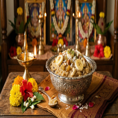 Satyanarayana Pooja Prasadam — handcrafted organic Fresh Halwas by Ideal Valley of Foods